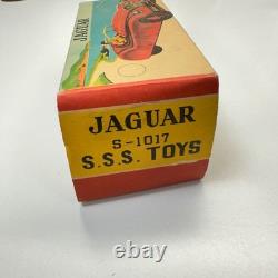 Vintage SSS Japan Jaguar S-1017 Friction Sports Car Empty Toy Box Only Original