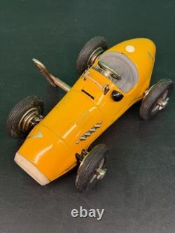 Vintage Schuco 1070 Grand Prix Racer No. 7 Wind-Up Car Tin Toy Germany with Key