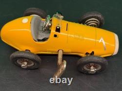 Vintage Schuco 1070 Grand Prix Racer No. 7 Wind-Up Car Tin Toy Germany with Key