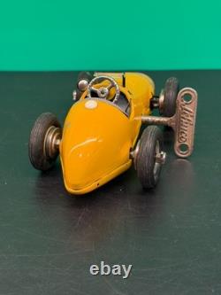 Vintage Schuco 1070 Grand Prix Racer No. 7 Wind-Up Car Tin Toy Germany with Key