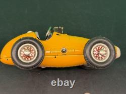 Vintage Schuco 1070 Grand Prix Racer No. 7 Wind-Up Car Tin Toy Germany with Key
