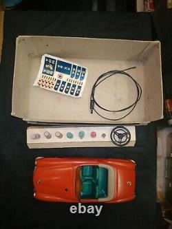 Vintage Schuco 2095 Mercedes Benz Fernlenk Wind Up Tinplate Toy Car Germany Box