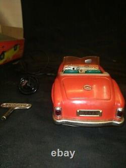 Vintage Schuco 2095 Mercedes Benz Fernlenk Wind Up Tinplate Toy Car Germany Box