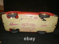 Vintage Schuco 2095 Mercedes Benz Fernlenk Wind Up Tinplate Toy Car Germany Box