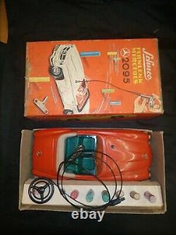 Vintage Schuco 2095 Mercedes Benz Fernlenk Wind Up Tinplate Toy Car Germany Box