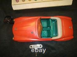 Vintage Schuco 2095 Mercedes-benz Tinplate Toy Car Box Wind Up Fernlenk Germany