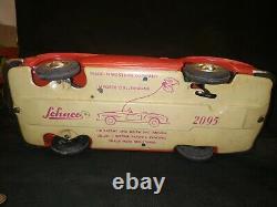 Vintage Schuco 2095 Mercedes-benz Tinplate Toy Car Box Wind Up Fernlenk Germany