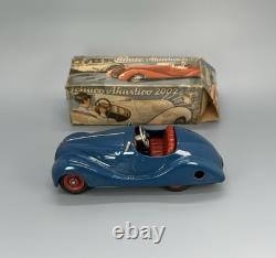 Vintage Schuco Akustico 2002 withOriginal Box / German Clockwork Wind-Up Toy Car