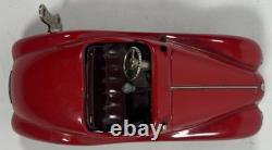 Vintage Schuco Examico 4001 Wind-Up Tin BMW 328 Car Red Works with Key W Germany
