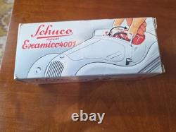 Vintage Schuco Examico 4001 Wind Up Toy Car Original Box Key Instructions W. Germ