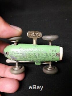 Vintage Schuco Micro Racer Toy Car, Green #1