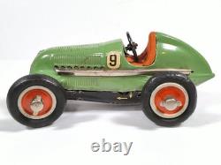 Vintage Schuco Studio 1050 Mercedes Benz Wind Up Race Car U. S. Zone Germany