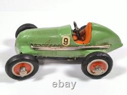Vintage Schuco Studio 1050 Mercedes Benz Wind Up Race Car U. S. Zone Germany
