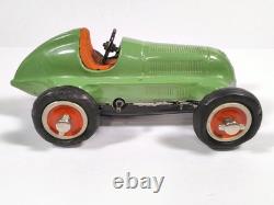 Vintage Schuco Studio 1050 Mercedes Benz Wind Up Race Car U. S. Zone Germany