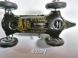 Vintage Schuco Studio 1050 Mercedes Benz Wind Up Race Car U. S. Zone Germany