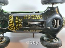 Vintage Schuco Studio 1050 Mercedes Benz Wind Up Race Car U. S. Zone Germany