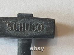 Vintage Schuco Studio 1050 Mercedes Grand Prix Wind Up Tin Toy Car Box Tools etc