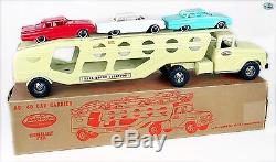 Vintage Set of 1960 Original No. 40 GMC Tonka Motor Transport withCars & Box
