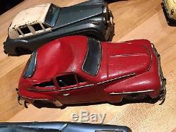 Vintage Sign Of Quality Made In Japan Bandai Tin Cars(7)Mercedes, Land Rover etc