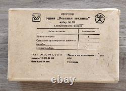 Vintage Soviet Metal Children Toy Military Tank T-54, Amphibia, SAU, Armored car