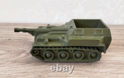 Vintage Soviet Metal Children Toy Military Tank T-54, Amphibia, SAU, Armored car