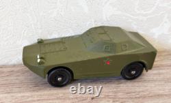 Vintage Soviet Metal Children Toy Military Tank T-54, Amphibia, SAU, Armored car