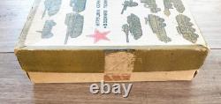 Vintage Soviet Metal Children Toy Military Tank T-54, Amphibia, SAU, Armored car