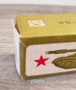 Vintage Soviet Metal Children Toy Military Tank T-54, Amphibia, SAU, Armored car