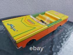 Vintage Soviet Tin Toy Cabrio Car USSR Toy Of 70's