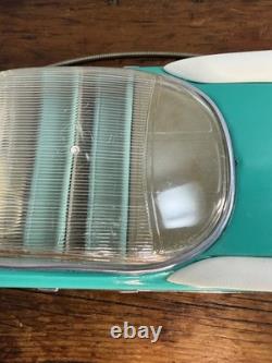 Vintage Soviet USSR Metal Toy Car Teal Green Cadillac-Style 11.5 Working