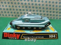 Vintage Spectrum Pursuit Vehicle Captain Scarlets Dinky toys 104 Nmib