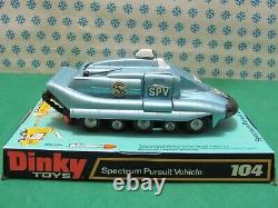 Vintage Spectrum Pursuit Vehicle Captain Scarlets Dinky toys 104 Nmib