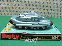 Vintage Spectrum Pursuit Vehicle Captain Scarlets Dinky toys 104 Nmib