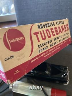 Vintage Studebaker BO Remote Control Toy Car In Box USA Aluminum Model