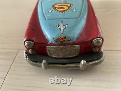 Vintage Super Mouse Tin Toy Mighty Mouse X-5 Mga Convertible Car Ichiko Japan