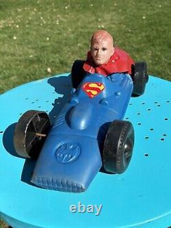 Vintage Superman Batmobile DC Comics 70's Blow Mold Toys Cars 16 Rare