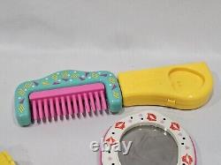 Vintage Sweet Secrets Galoob Glamour To Go Vanity Set Mirror Brush Car Comb Baby