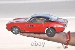Vintage TAIYO Trademark Red Fine Litho Battery Car Tin Toy, Japan
