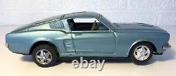 Vintage Taiyo Tin Ford Mustang Very Clean W Box Japan Bump N Go Toy Car Battery