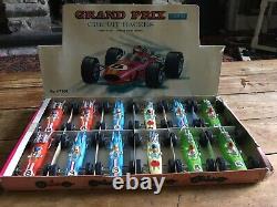 Vintage Telsada Toys Trade Box Grand Prix Circuit Racers With 12 Racing Cars