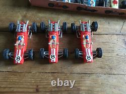Vintage Telsada Toys Trade Box Grand Prix Circuit Racers With 12 Racing Cars