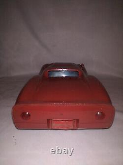 Vintage Tin And Plastic Friction Model Toy Car Porche Bandai Japan Old 1960