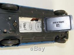 Vintage Tin Bandai Blue Cadillac Gear Shift Car Japan Battery Operated Toy