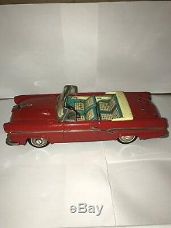 Vintage Tin Car 1956 Ford Fairlane 500 Sunliner 2-Door Convertible