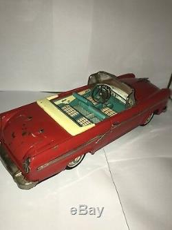 Vintage Tin Car 1956 Ford Fairlane 500 Sunliner 2-Door Convertible