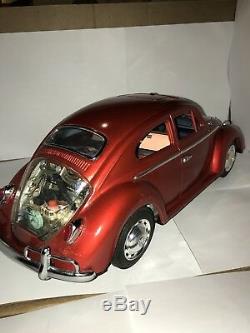 Vintage Tin Car Bandai 1958 King Size Volkswagen 15 Sedan