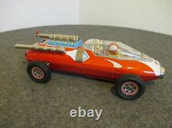 Vintage Tin Daiya Battery Operated 4 Speed Indy Racer Car- Works Great/excellent