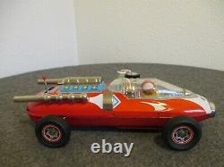 Vintage Tin Daiya Battery Operated 4 Speed Indy Racer Car- Works Great/excellent