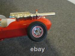 Vintage Tin Daiya Battery Operated 4 Speed Indy Racer Car- Works Great/excellent