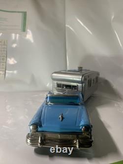 Vintage Tin Friction Cars N Trailer Haji And Sss Japan 1960